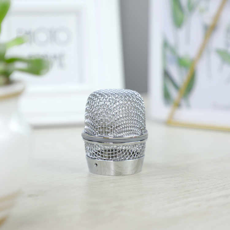 Silver Microphone head Net